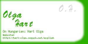 olga hart business card